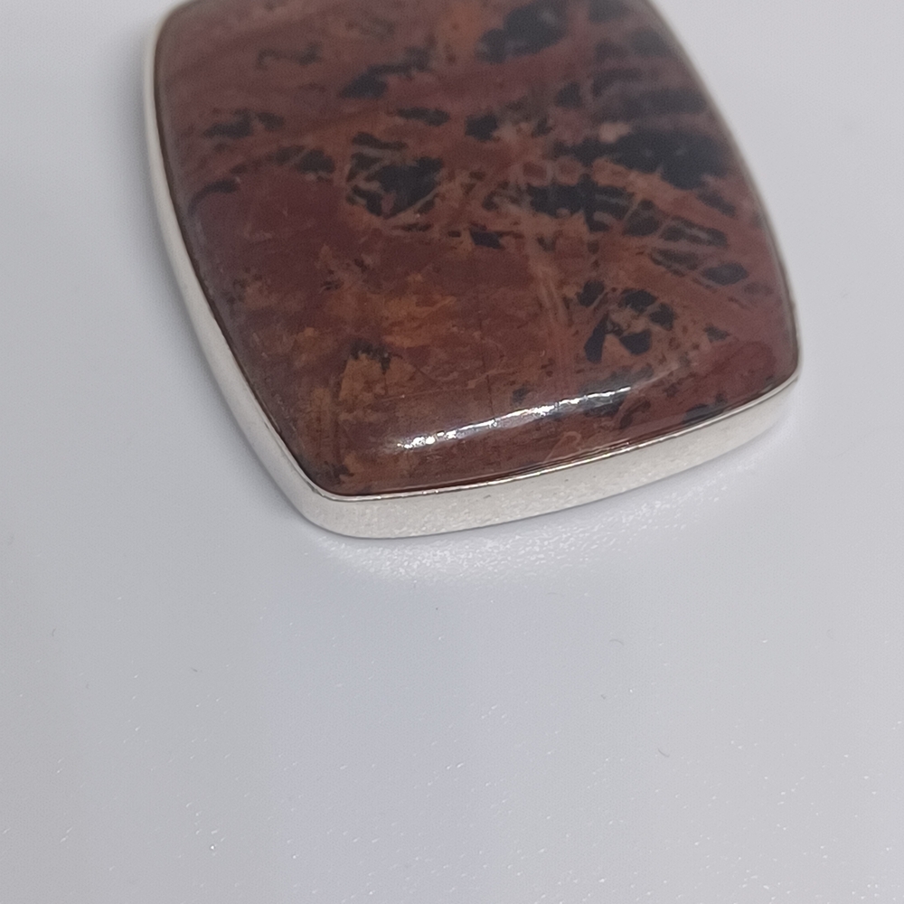 Gemstone Mahogany Obsidian Pendant - Picture 3 of 15